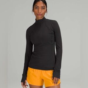 Lululemon OTF Its Rulu Run Half Zip Size 8 Orange Theory More Life W3EODS
